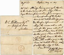 1807 LETTER SMYTH STOPHAM PETWORTH SURREY re NEW LODGE TIMBER TREES picture