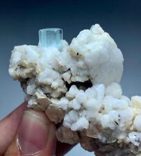 598 Ct Beautiful Aquamarine Crystal Spicemen From Pakistan  picture