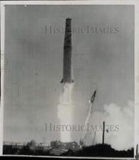 1958 Press Photo A Thor missile takes off from Cape Canaveral, FL. - lry07789 picture