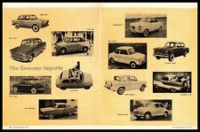 1961 Economy Import Cars BMW Fiat DKW Goggomobil Opel Morris NSU 2-Page Print Ad picture