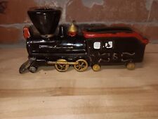 Vintage Dee Bee Co. Japanese Ceramic Train Hand Painted Great Patina picture