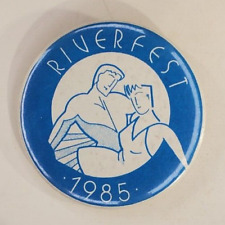 Vintage 1985 Riverfest Pinback Button picture