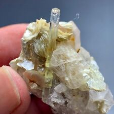 188 Cts Terminated Aquamarine combined Aptite Crystal from Skardu Pakistan picture