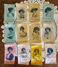 Old Mill Cigarettes Actress Silks Early 1900s Lot Of 12 picture