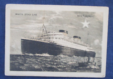 1935 White Star Line Ship M V Georgic Postcard picture