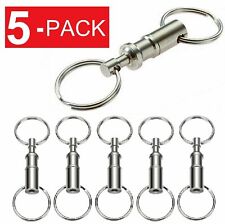 5 Pack Detachable Pull Apart Quick Release Keychain Key Rings  US  picture