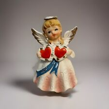 Vintage Nippon Ceramic Japan Angel - February Valentine's Day  - Double Heart picture