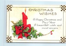 Postcard - Holiday Art Print - Christmas Wishes - Holiday Greeting Card picture
