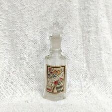1940s Vintage R H Bana & Co Perfume Bottle Decorative Glass Crown Cap Rare G1023 picture