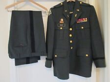 VIETNAM US ARMY MENS DRESS UNIFORM COAT & PANTS w/RIBBON BAR MEDALS/PINS/PATCHES picture