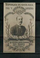 Postcard Costa Rica, Lic. Ricardo Jimenez Oreamuno, elected president 1910-14 picture