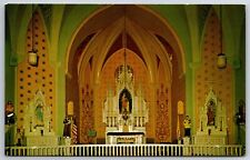 Interior View~Illinois~First Shrine Church Of St Anne~Koppel Vintage Postcard picture