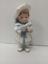 Vintage Porcelain Boy with Boat in Sailor Outfit 8