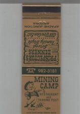 Matchbook Cover Mining Camp Restaurant & Trading Post Apache Junction, AZ picture