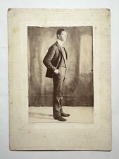 Antique CDV Photograph 1870s Handsome Charming Dapper Young Man Standing picture