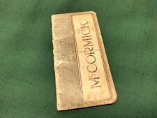 Antique 1904 McCormick-Deering Farm Machines & Twine Pocket Notebook - Calendar picture