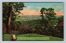Uniontown PA-Pennsylvania, View From Summit Hotel Golf Course Vintage Postcard picture