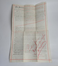 Antique 1886 Mortgage Document Cook County Illinois Stamped PAID picture