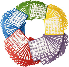 Yuanhe 100 Bingo Game Cards,Bingo Set, Kids Party Paper Card Games, School Class picture