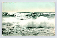 c1908 DB Postcard Waves of the Pacific Ocean picture