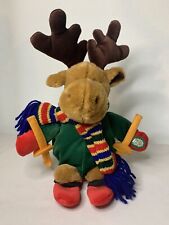 Main Joy Limited Singing Dancing Christmas Moose On Skis With A Scarf picture