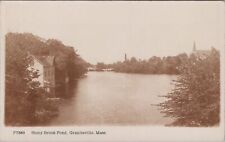 Stony Brook Pond Graniteville Massachusetts RPPC Photo c1910s Postcard picture
