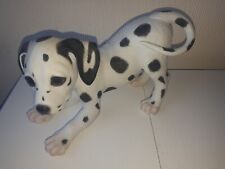 Vintage Large Porcelain Dalmation Puppy Dog Figurine Ormament 19cm X 14CM picture