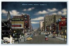 1948 Douglas Avenue Central Building View Wichita Kansas KS Posted Cars Postcard picture