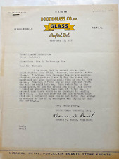 1957 Illustrated Letterhead. Booth Glass Company, Seaford, Delaware. picture