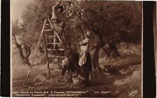 Real Photo RPPC Postcard L'Oulivado Painting Claude Firmin Divided Unused 1914 picture