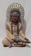 Vintage 1974 Byron Molds Indian Chief Peace Pipe & Large Headdress 13