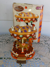 Retired Lemax Sugar and Spice Halloween Village Candy Carousel picture