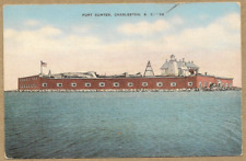 1943 Fort Sumter, Carleston SC Postcard picture