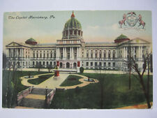 CAPITAL BUILDING AND GROUNDS POSTCARD HARRISBURG PA PENNSYLVANIA 1911 picture