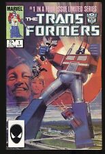 Transformers (1984) #1 VF 8.0 Bill Sienkiewicz Cover Marvel 1984 picture