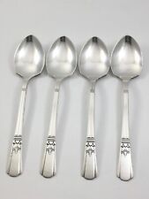 International Silver Court Silverplate  4 Ice Cream Spoons 5-1/4
