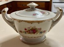 Jyoto China Made In Japan Tan Traditional Sugar Bowl With Lid picture