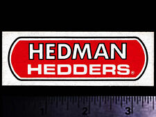 HEDMAN HEDDERS - Original Vintage 1970's 80's Racing Decal/Sticker - 3.50 inch picture