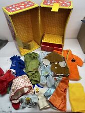 Vintage Peanuts Snoopy Wardrobe Trunk Doll Outfits Clothes Hats NO PLUSH READ picture