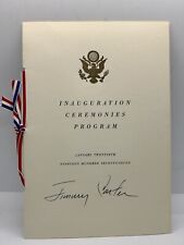 Jimmy Carter Signed Inauguration Ceremonies Program 1977 RARE Full Signature picture