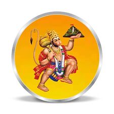 Precious Moments Lord Hanuman Idol Colorful Design Silver Gift Coin 20 Gram  picture