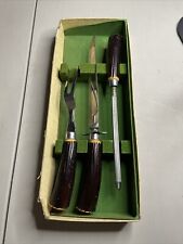 Vintage Royal Brand 3 Piece Cutlery Stainless Steel Antlers picture