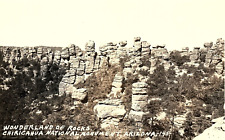1930s CHIRICAHUA NATIONAL MONUMENT AZ WONDERLAND OF ROCKS RPPC POSTCARD P1192 picture