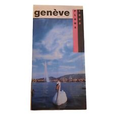 Vintage Geneva Switzerland Tourist Map 1995 picture