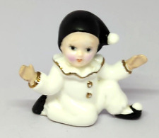Vintage Genuine Bone China Taiwan Small Adorable Pierrot Figurine 2.6