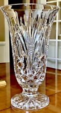 Vintage WATERFORD Heavy Statement Centerpiece 14” Footed Vase- Excellent picture