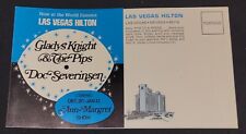 1970s LAS VEGAS HILTON Postcard For Gladys Knight & The Pips/Doc Severinsen. picture