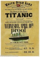Titanic Poster White Star Ship Ocean Liner Memorabilia advertising ad 1912 13x19 picture