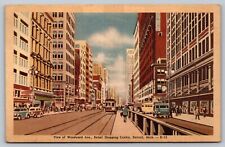 Detroit MI - Woodward Avenue - Shopping Center - Streetcars picture
