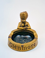 Vintage GLENMORE KENTUCKY WHISKEY Chalkware Figural ADVERTISING ASHTRAY picture